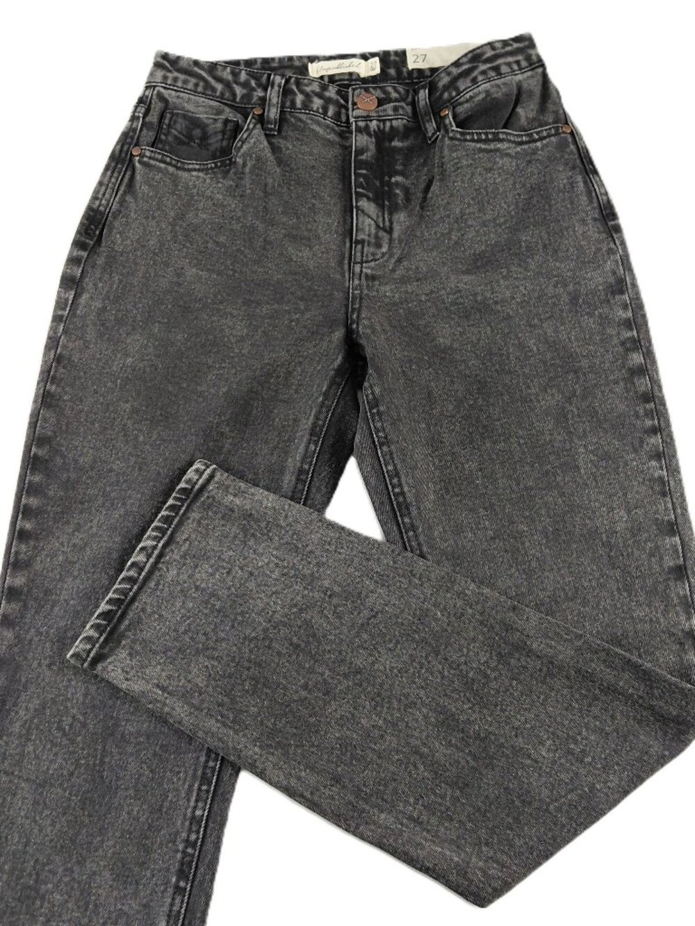 Unpublished Joan High Waist Cigarette Ankle Jean Women's Size 27 Spry Black Wash